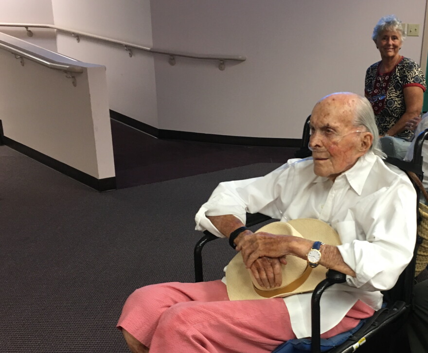 David Wolkowsky, who turns 99 this month, attended the Monroe County Commission meeting Wednesday where the commission supported naming an island after him.