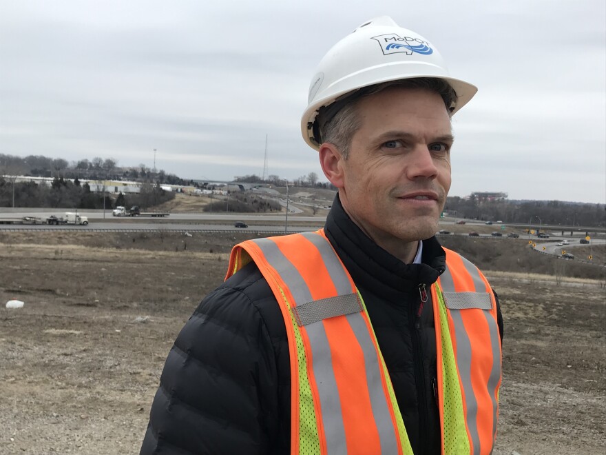 Engineer Matt Killion says MoDOT is doing what it can to ease congestion and commuter traffic at the interchange of Interstates 70 and 435.
