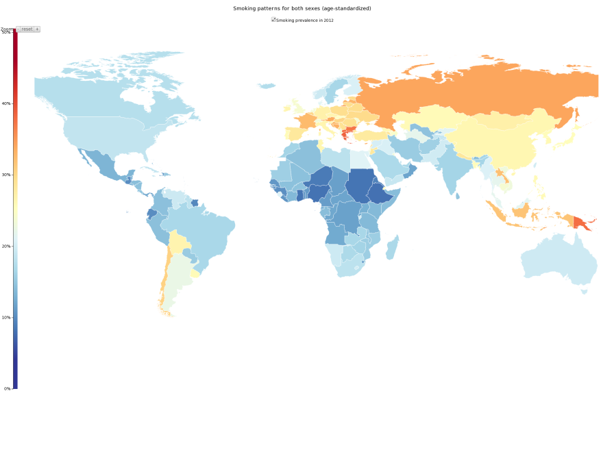 Where are the smokers? Look for the colors reminiscent of a cigarette ember.