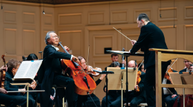 Andris Nelsons conducts the Boston Symphony Orchestra, alongside soloist Yo-Yo Ma
