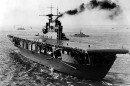 An image of the USS Hornet—the carrier that launched the Doolittle Raid.