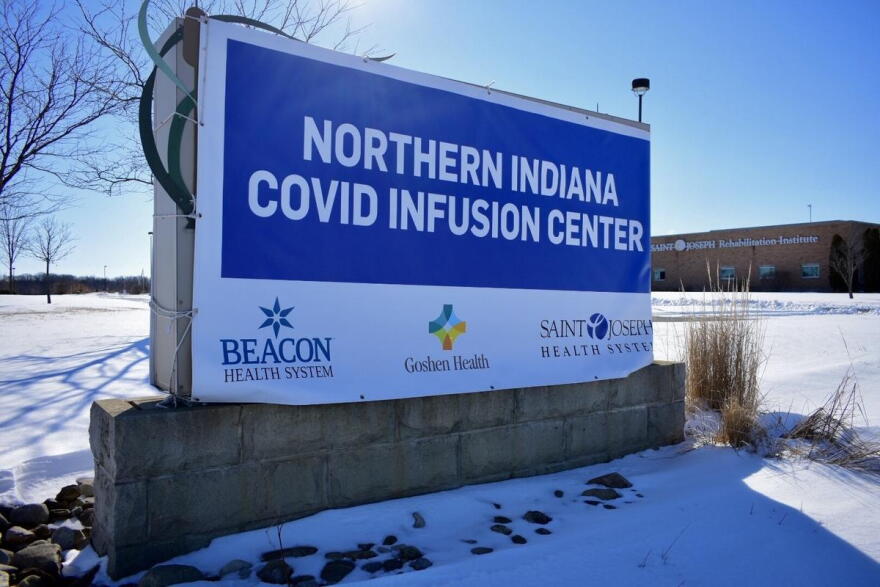The COVID Infusion Center in Mishawaka, Indiana, is one of three locations Eli Lilly has partnered with the state and health systems to establish focusing on providing COVID-19 antibody therapies.