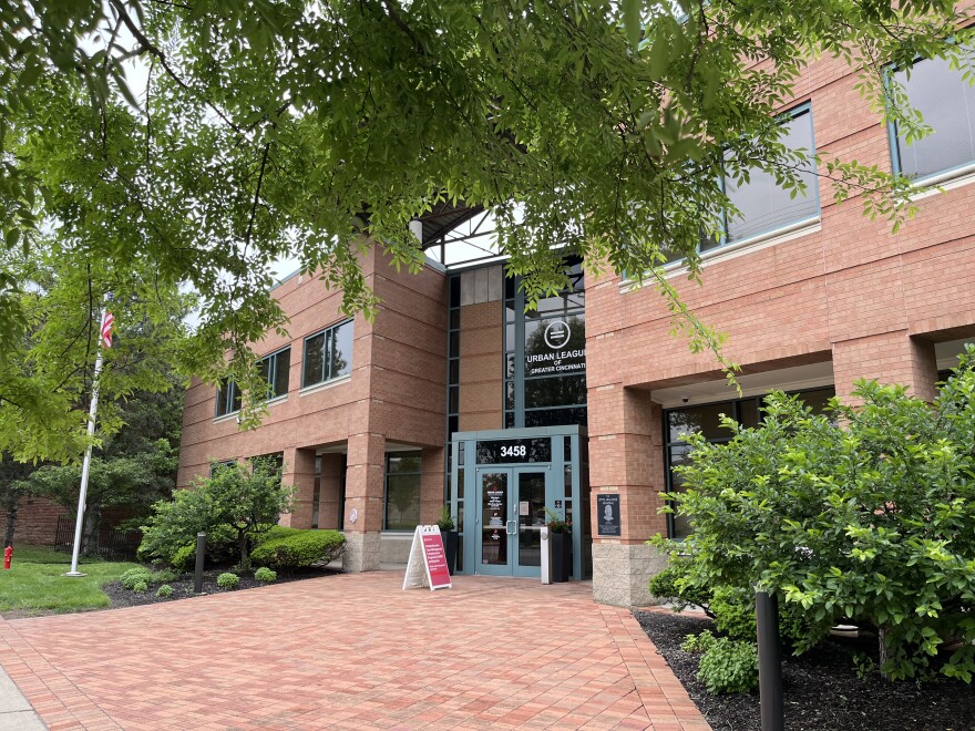 The Urban League of Greater Southwestern Ohio's office on Reading Road is surrounded by trees.
