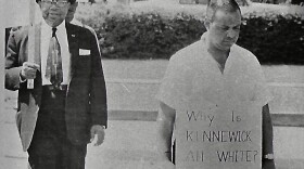 NAACP demostration in Kennewick during segregation times.