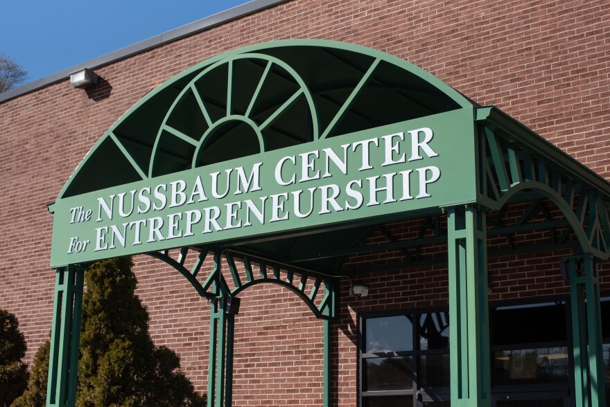 The Nussbaum Center for Entrepreneurship in Greensboro, N.C., on Thursday, March 6, 2025. The center houses the Small Business Administration's SCORE program offices. SANTIAGO OCHOA/WFDD