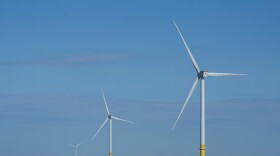 FILE - Wind turbines of South Fork Wind are seen off the coast of Block Island, R.I., Oct. 9, 2024.