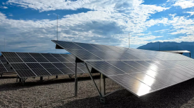 El nuevo panel solar de 350 kilovatios-hora, el 25 de junio de 2021, ubicado cerca del Museo Aeroespacial Hill en la Base Aérea Hill, Utah. 