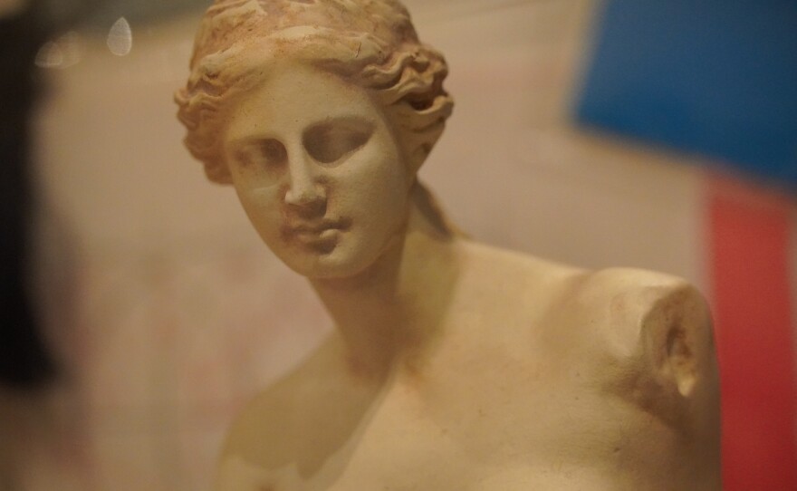 Statue as an artifact featuring the Krewe of Venus.