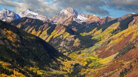 An aerial view of some of the land to be purchased by Pitkin County on Snowmass Falls Ranch shows off its scenery.