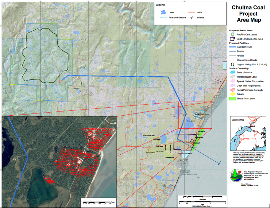 Chuitna Coal Mine. (Graphic Courtesy DNR)