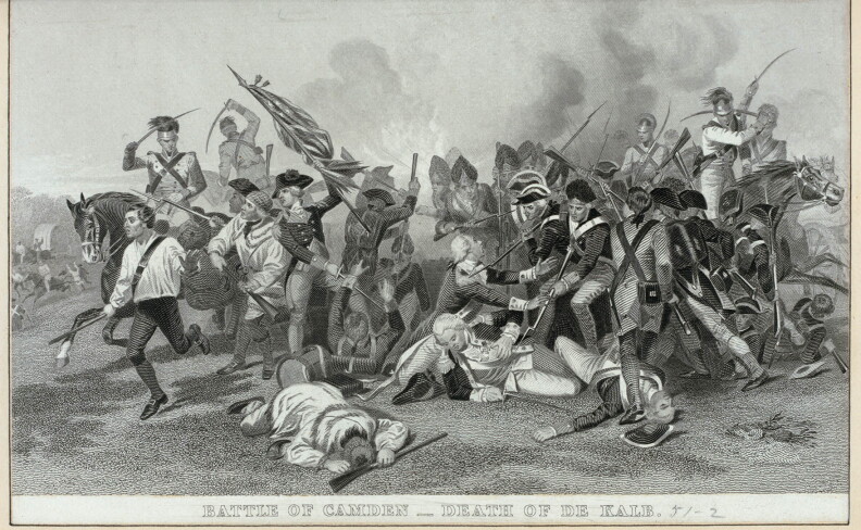 "Battle of Camden - death of De Kalb"