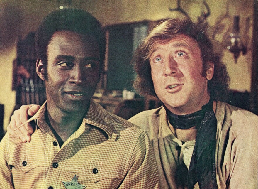 Mel Brooks' satirical Western <em>Blazing Saddles</em> got mixed reviews when it opened in February 1974, but it became the year's biggest box office hit. Above, Cleavon Little, left, as Sheriff Bart and Gene Wilder as the Waco Kid<em>.</em>