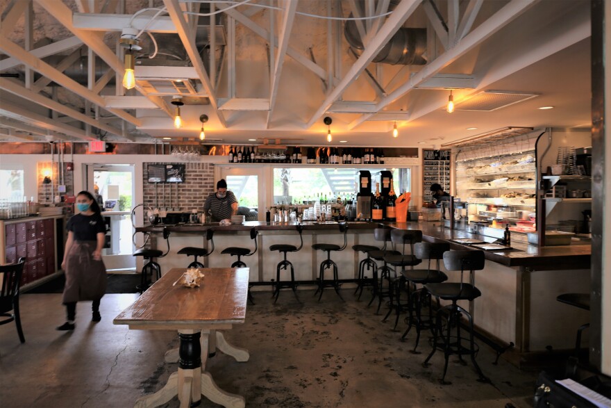 Bartenders and servers get ready for a busy Friday night at Nico Oysters and Seafood in Mount Pleasant.