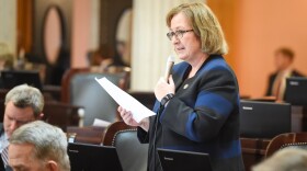 Rep. Laura Lanese (R-Grove City) speaks on the Ohio House floor in April 2018.