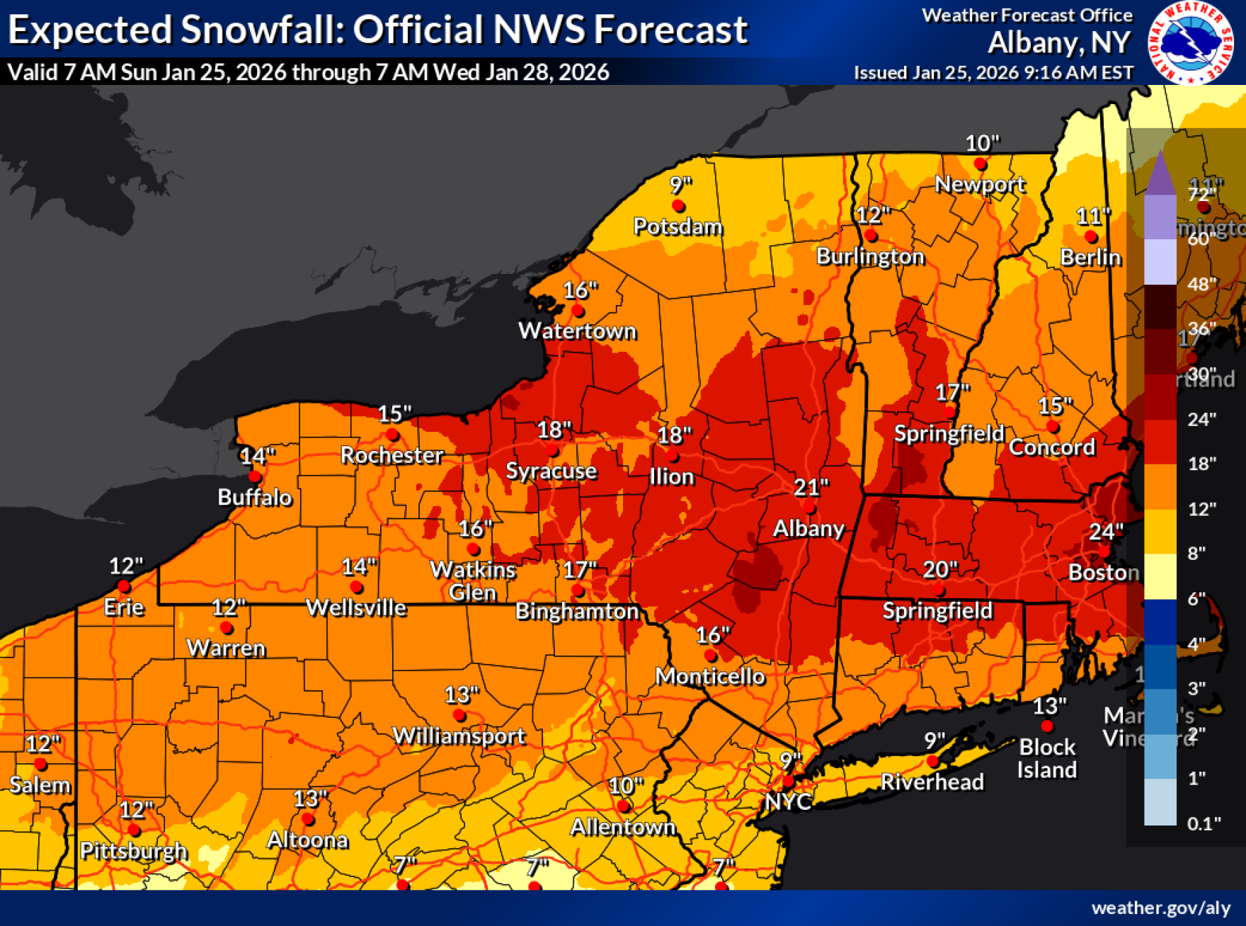 State of emergency in effect for all of New York as winter storm ...