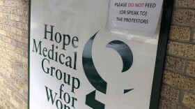 A sign outside the Hope Medical Group for Women in Shreveport, La., on Feb. 20, 2020. Hope closed for good on August 1, 2022, after the clinic lost its legal battle to remain open after the state's near-total abortion ban took effect.
