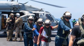 USS Dwight D. Eisenhower Render Assistance to Distressed Mariners.