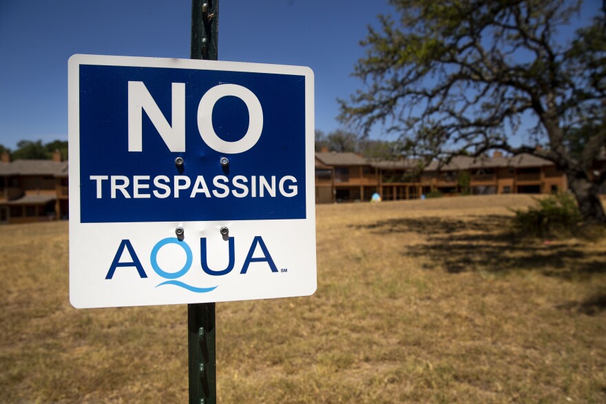 Aqua Texas, an investor-owned water utility, pumped almost twice as much groundwater as its permit allowed in 2022, according to officials with the Hays Trinity Groundwater Conservation District, in August 2023 outside Wimberley.