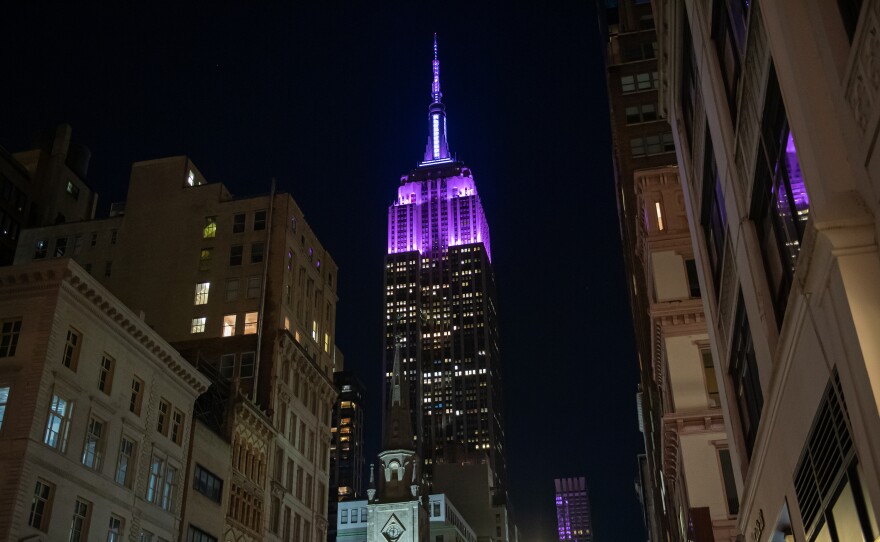 New York City's Empire State Building was among the U.S. landmarks to participate in the WeThe15 event on Thursday.