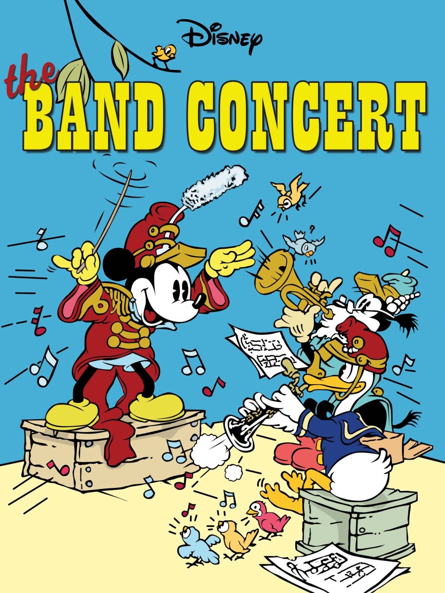 A poster for the classic Disney short "The Band Concert".  