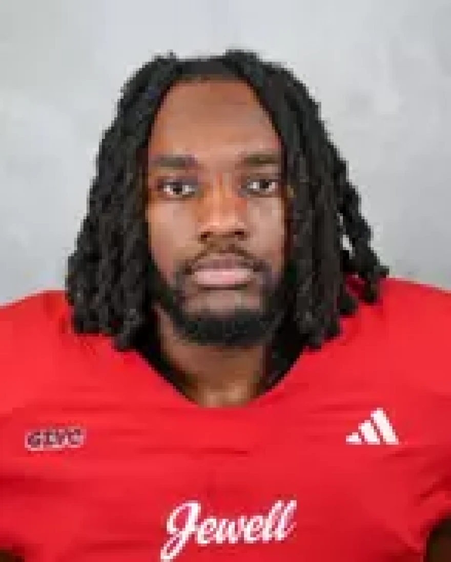 This is the portrait of MichahJo Barnett, William Jewell football player who died 8/29/2026