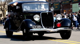 The 1933 Ford V8 police car, stolen by gangster John Dillinger is returned to Crown Point, Indiana on April 3rd, 2021.
