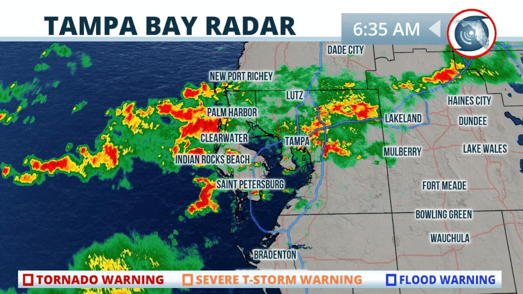 Storms moving in off the Gulf of Mexico produced a wet Thursday morning commute.