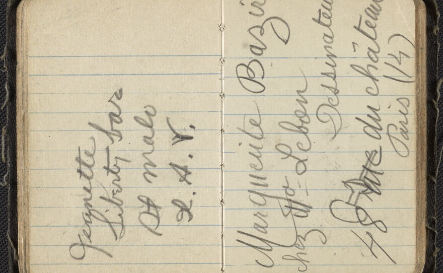 Palmer Hayden's address book, circa 1927-1932