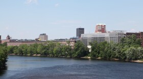 A view of the Merrimack River in Manchester