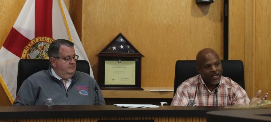 Tim Marden (left) will succeed Jordan Marlowe as mayor of Newberry. Tony Mazon (right) retains his commission seat. (Michael Orlando/WUFT News)