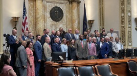 Members of the Kentucky Senate Gather for an End-of-Session Picture