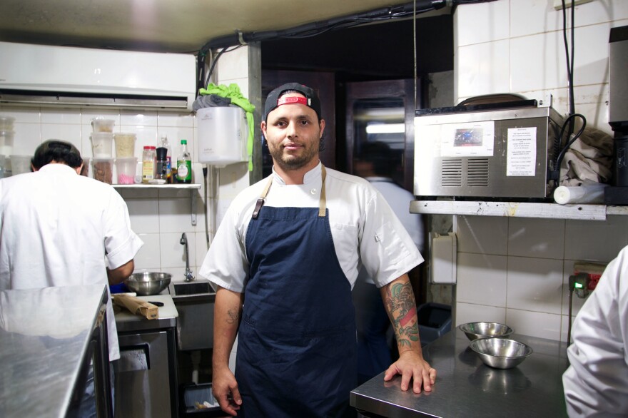 Chef Jose Carles poses in his kitchen. The 31-year-old left a career in Australia to launch his Panama City restaurant, Donde José.<strong> </strong>