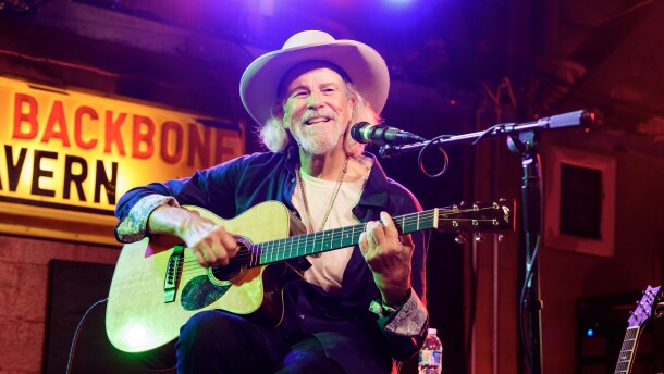 Robert Earl Keen performs at Devil's Backbone Tavern on March 8, 2026, in Fischer, Texas.