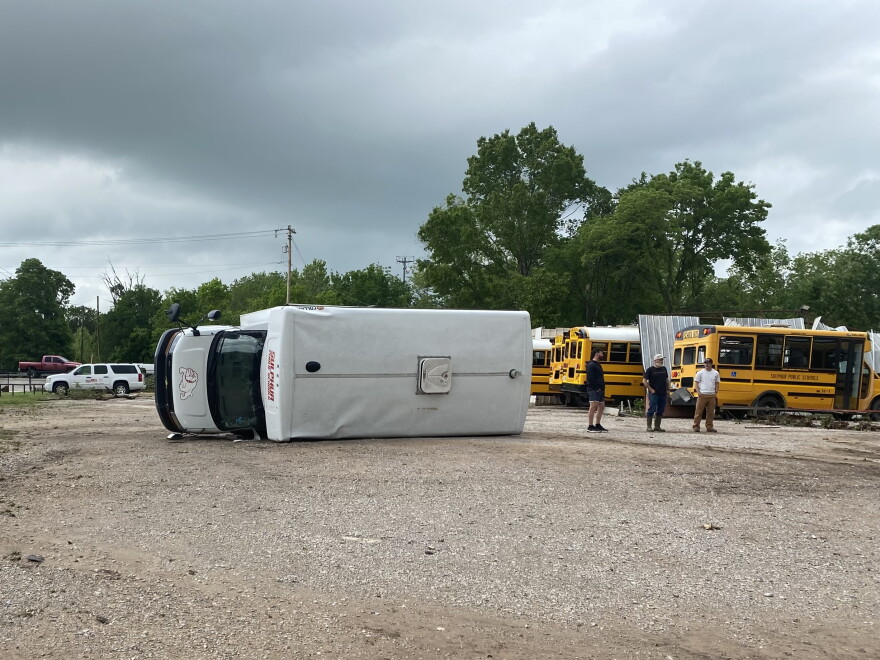 Sulphur Public Schools' bus fleet destroyed by tornado, district