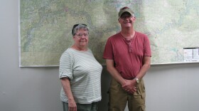 Buffalo River Area Residents Treva Stoops (left) and her Son, Louie Stoops