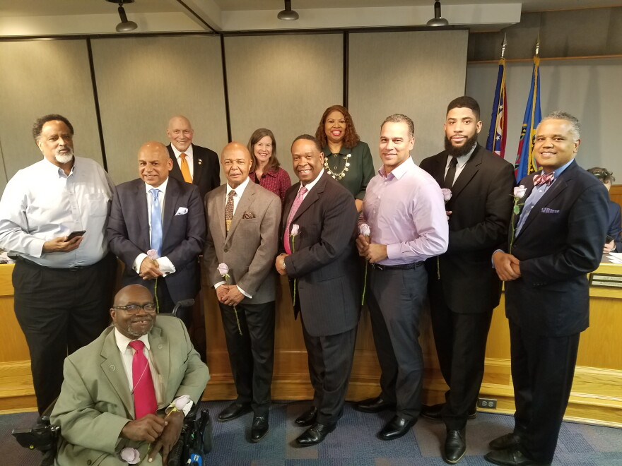 Hamilton County commissioners honored nine African-Americans for their service to the community during the first county Black History Month celebration.