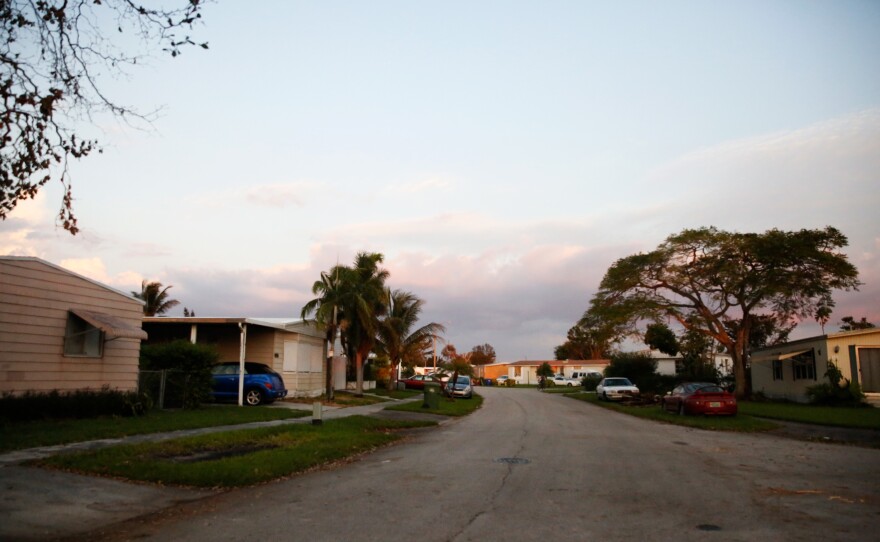 At the Holly Lake Mobile Home park some blocks have electricity while other don't.