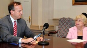 Former Gov. Jack Markell with longtime Senator Nancy Cook.