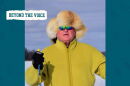 Man cross country skiing
