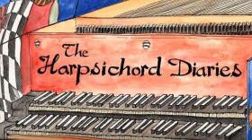 color photo of selection from the cover of The Harpsichord Diaries: A Musical Journey