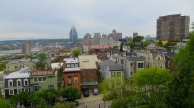 Mount Adams with a view of Downtown Cincinnati.