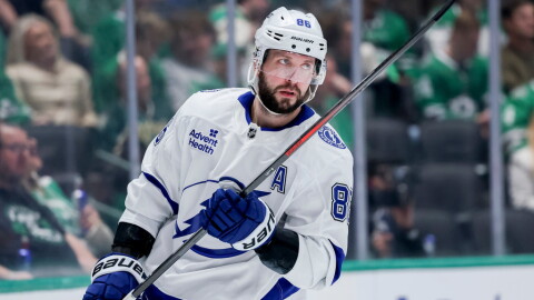 Tampa Bay's Nikita Kucherov has won consecutive NHL scoring titles and is aiming to become just the seventh player in NHL history to do it three years in a row.