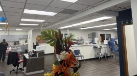 Summer-themed decorations adorned the Lifesouth Community Blood Center in Lecanto.