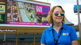 Fort Wayne Community Schools will spend about $10,000 on billboards this summer. District spokesperson Krista Stockman says state funding from a gain of two new students would pay for the billboards.