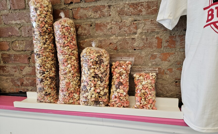 The East Durham Sweet Shoppe serves ice cream, flavored popcorn and chocolate-covered treats.