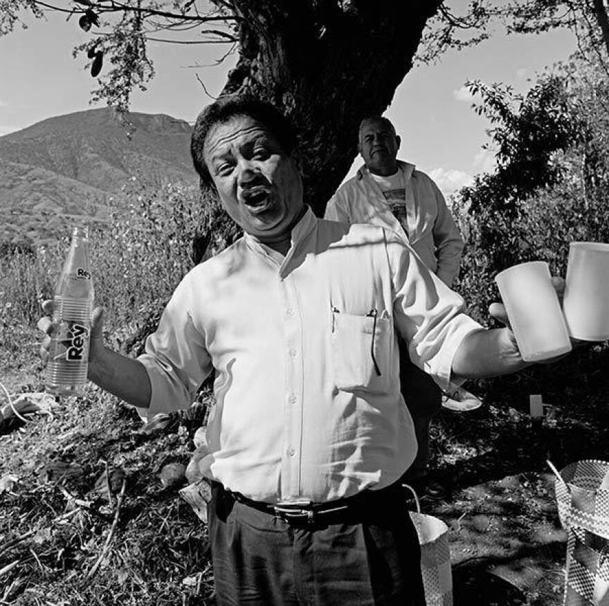 Singing in the corn fields,  San Andres Zabache