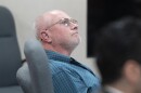 Former Addison County Sheriff Peter Newton appears in Chittenden County Superior criminal court in Burlington on Wednesday, October 22, 2025. Photo by Glenn Russell/VTDigger