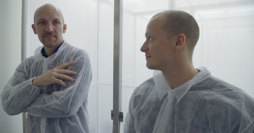 Tony Nolan (left) of the Liverpool School of Tropical Medicine and Andrew Hammond of Imperial College London helped create the modified mosquitoes.