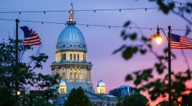 The Illinois Capitol in Springfield pictured in May 2024.