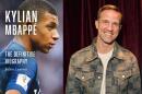 The cover of "Kylian Mbappé: The Definitive Biography" and author Julien Laurens. (Courtesy of Pegasus Books)